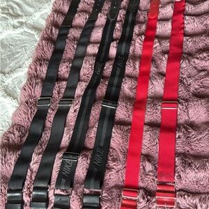 Nike Black and Red Softball Belts